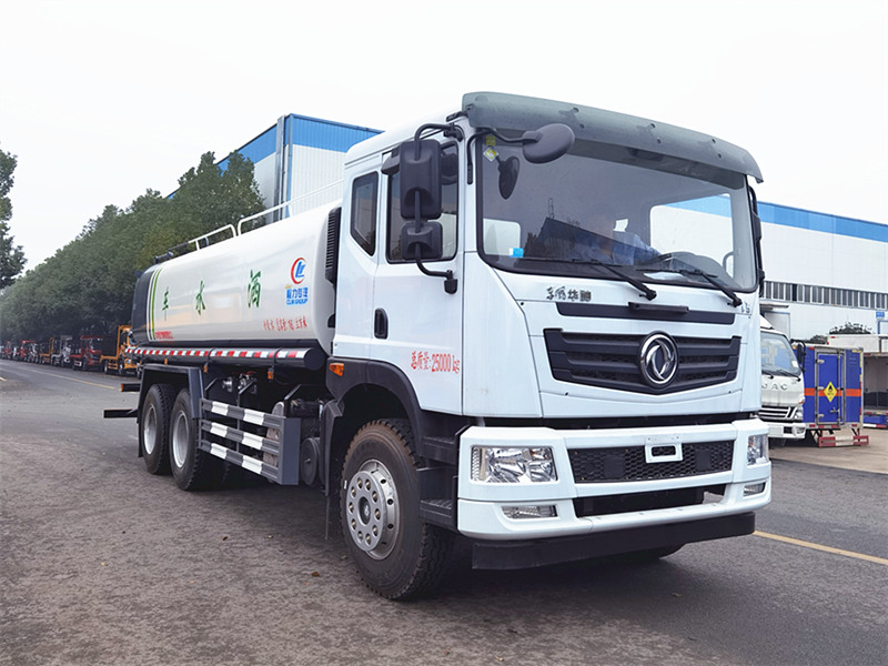 國六東風T5后雙橋灑水車