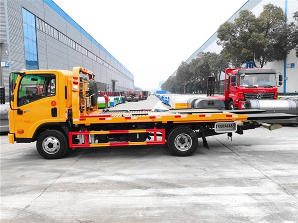 大運(yùn)一拖二平板藍(lán)牌清障車