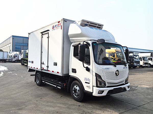 福田奧鈴智藍(lán)純電冷藏車(chē)